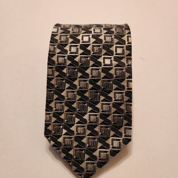XMI [ FOR NORDSTROM ] [ STRIPES ] men XMI for Nordstrom men\'s new gray 100%silk tie 3 3/4\